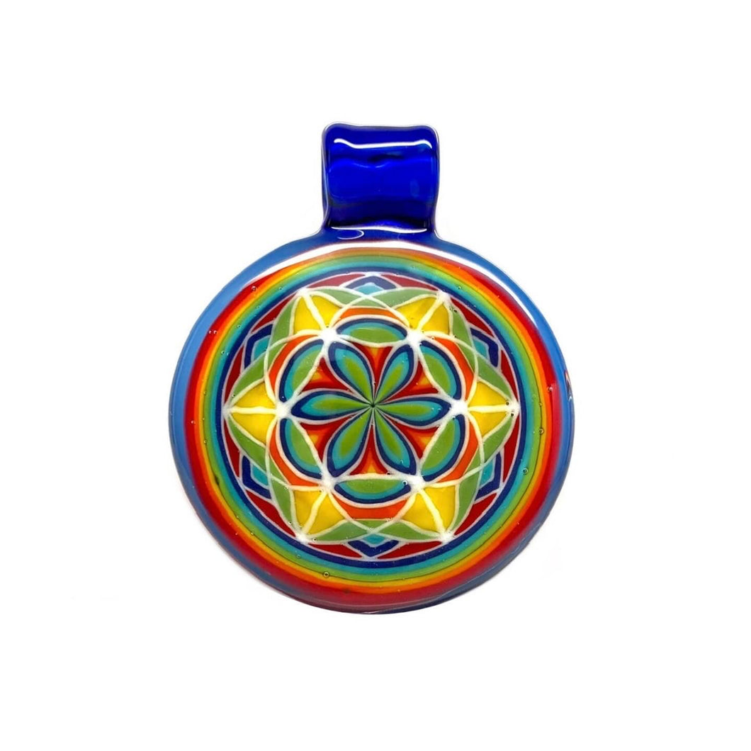 Kai Brown Glass - Multicolored Pendant