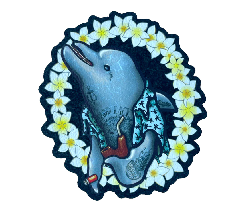 Chad Lacy & Babedrienne Smoking Dolphin Mood Mat