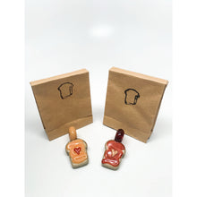 Load image into Gallery viewer, Jimmy C Glass - Peanut Butter &amp; Jelly Love Pendant Set
