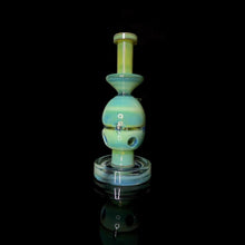 Load image into Gallery viewer, Miner Glassware Fab Egg - NS Yellow/Titian &amp; Ghost/Green Stardust
