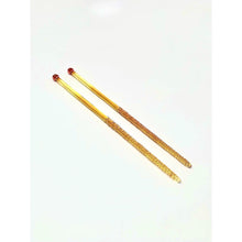 Load image into Gallery viewer, Gunnels Glass - Chopsticks with Rest - Yellow &amp; Ruby

