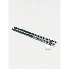 Load image into Gallery viewer, Gunnels Glass - Chopsticks with Rest - Portland Gray &amp; Striking White
