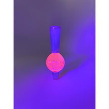 Load image into Gallery viewer, Dallas Glass - Blue Satin x Electric Flamingo (UV) Bubble Cap
