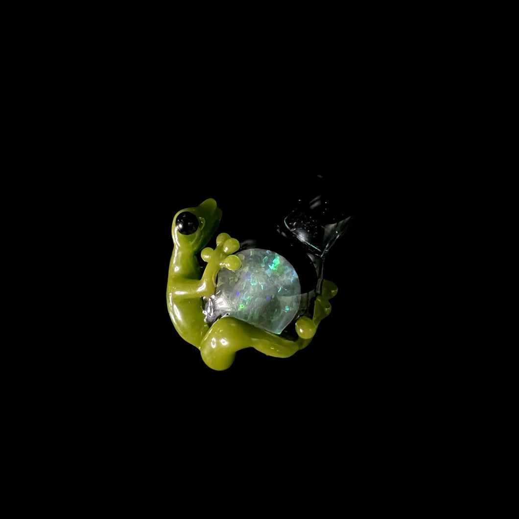 Stoney Chicken Glass Frog Pendant